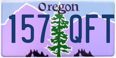 OR license plate 157QFT