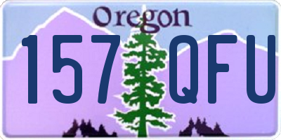 OR license plate 157QFU