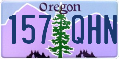 OR license plate 157QHN