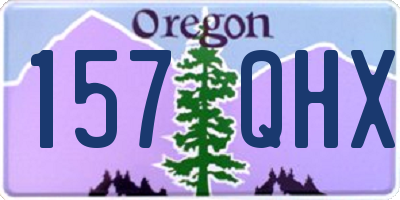OR license plate 157QHX