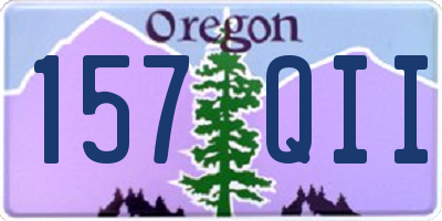 OR license plate 157QII