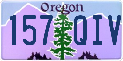 OR license plate 157QIV