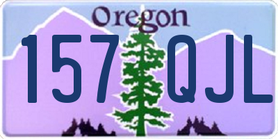 OR license plate 157QJL