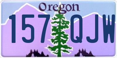 OR license plate 157QJW