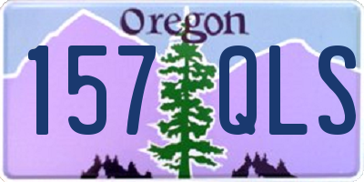 OR license plate 157QLS
