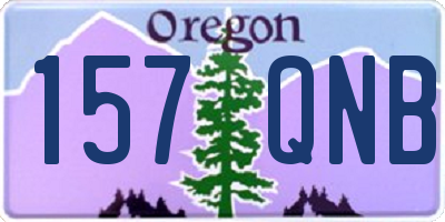 OR license plate 157QNB