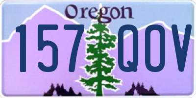 OR license plate 157QOV