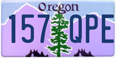 OR license plate 157QPE