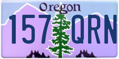 OR license plate 157QRN