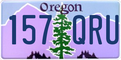 OR license plate 157QRU