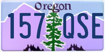 OR license plate 157QSE