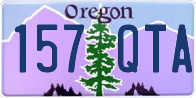 OR license plate 157QTA