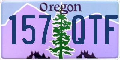 OR license plate 157QTF