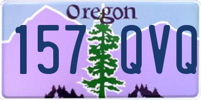 OR license plate 157QVQ