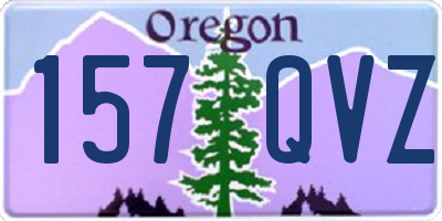 OR license plate 157QVZ