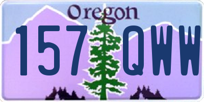 OR license plate 157QWW