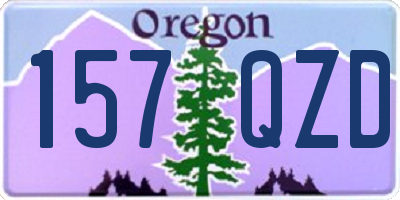 OR license plate 157QZD