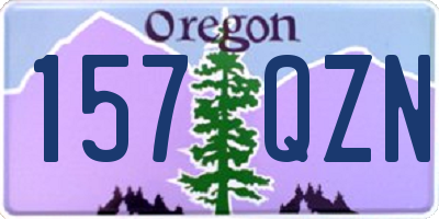 OR license plate 157QZN