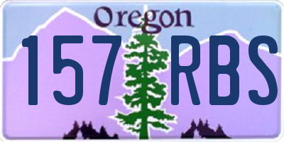 OR license plate 157RBS