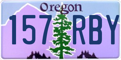 OR license plate 157RBY