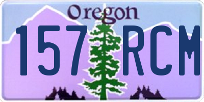 OR license plate 157RCM