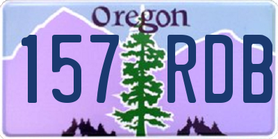 OR license plate 157RDB