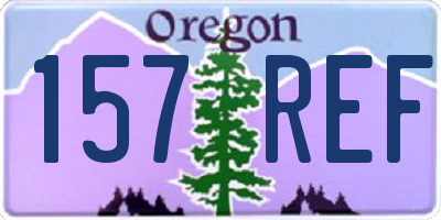 OR license plate 157REF