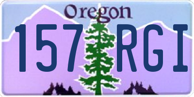 OR license plate 157RGI