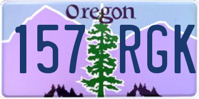 OR license plate 157RGK