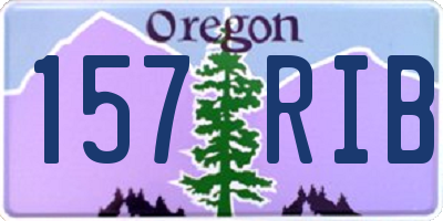 OR license plate 157RIB