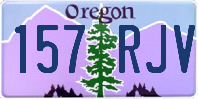 OR license plate 157RJV