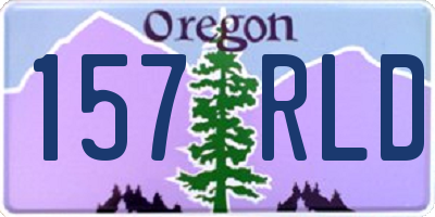 OR license plate 157RLD