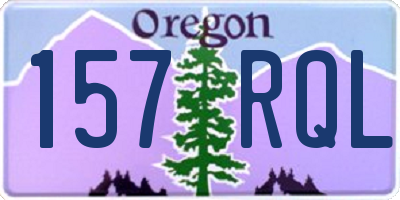 OR license plate 157RQL