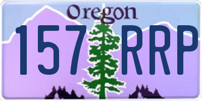 OR license plate 157RRP
