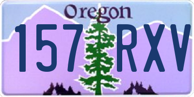 OR license plate 157RXV