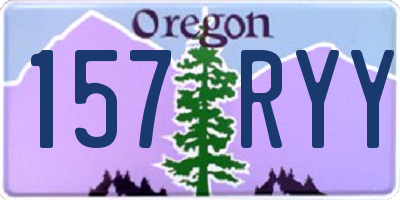 OR license plate 157RYY