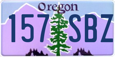 OR license plate 157SBZ
