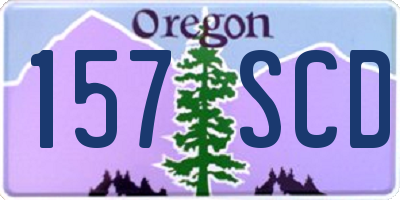 OR license plate 157SCD