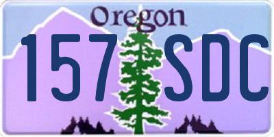 OR license plate 157SDC
