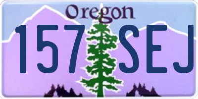 OR license plate 157SEJ