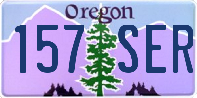 OR license plate 157SER