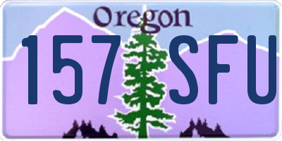 OR license plate 157SFU
