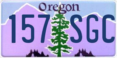 OR license plate 157SGC