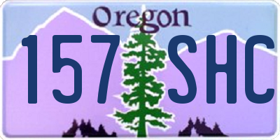 OR license plate 157SHC