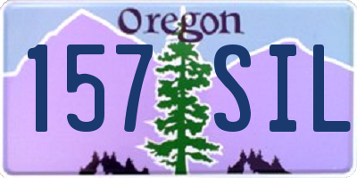OR license plate 157SIL