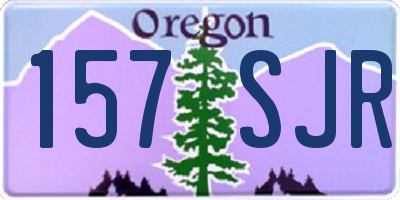 OR license plate 157SJR