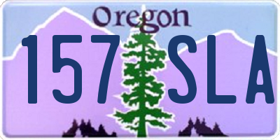 OR license plate 157SLA