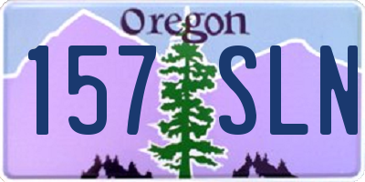 OR license plate 157SLN