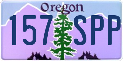 OR license plate 157SPP