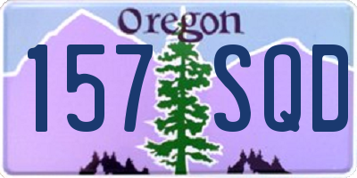 OR license plate 157SQD